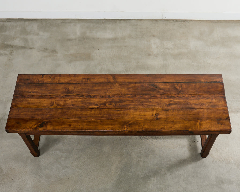19th Century Country French Oak Farmhouse Trestle Table 9.5 Ft