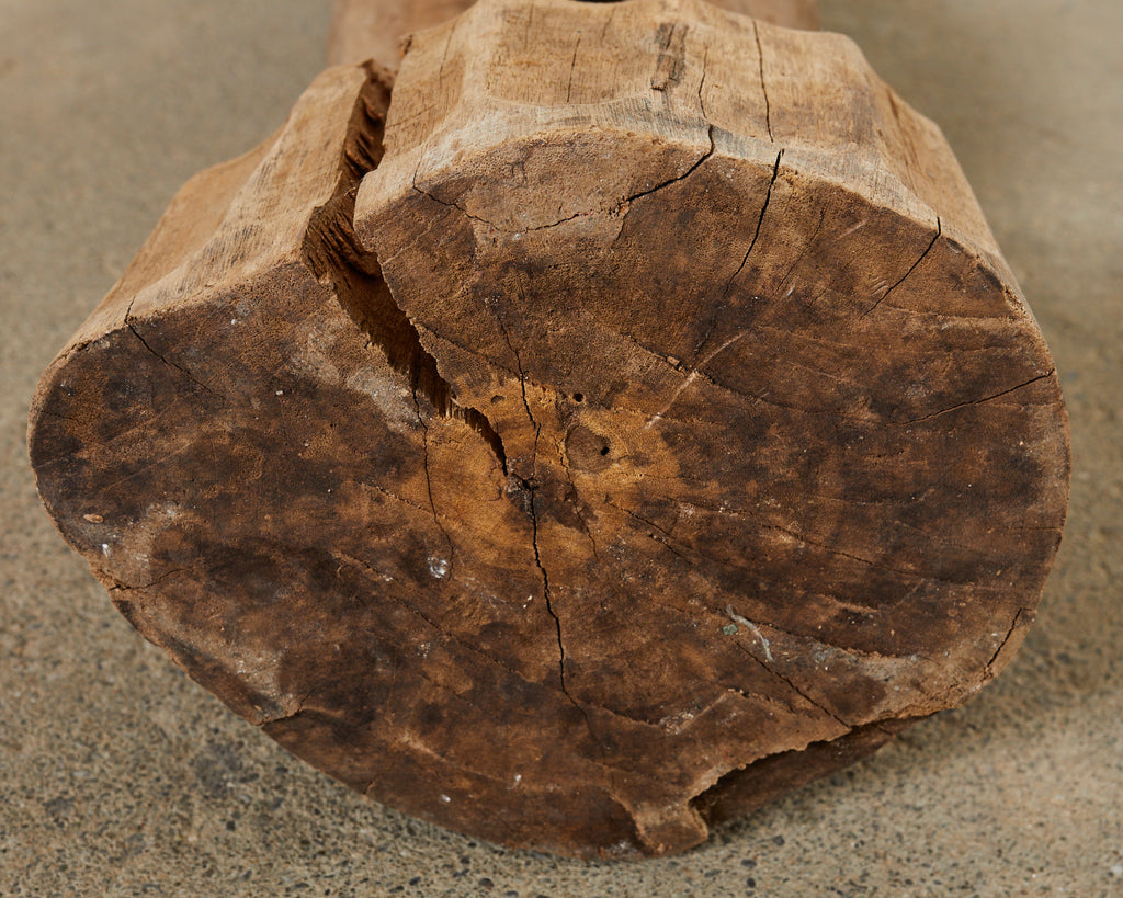 Tribal Style Carved Wood Standing Figure Sculpture