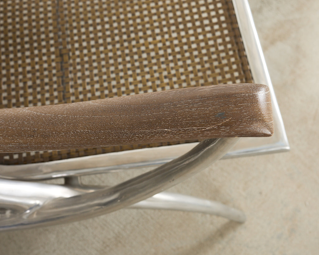 Set of Four Steel Bronze Turku Lounge Chairs by Ironies