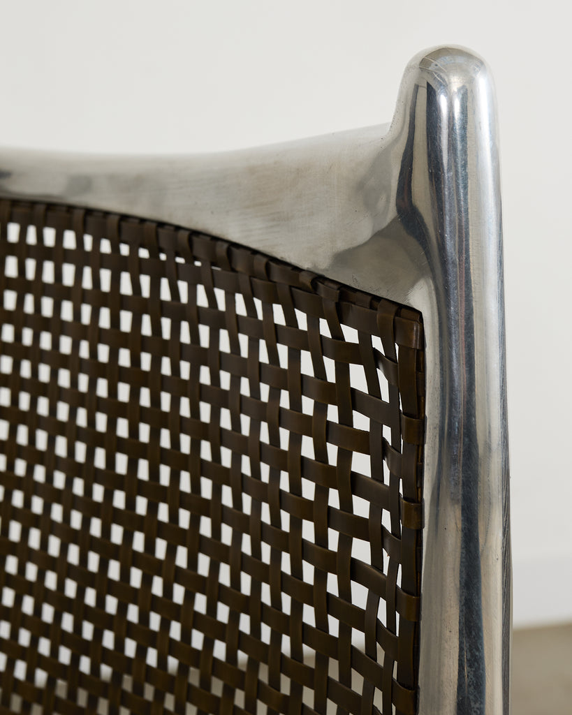 Set of Four Steel Bronze Turku Lounge Chairs by Ironies