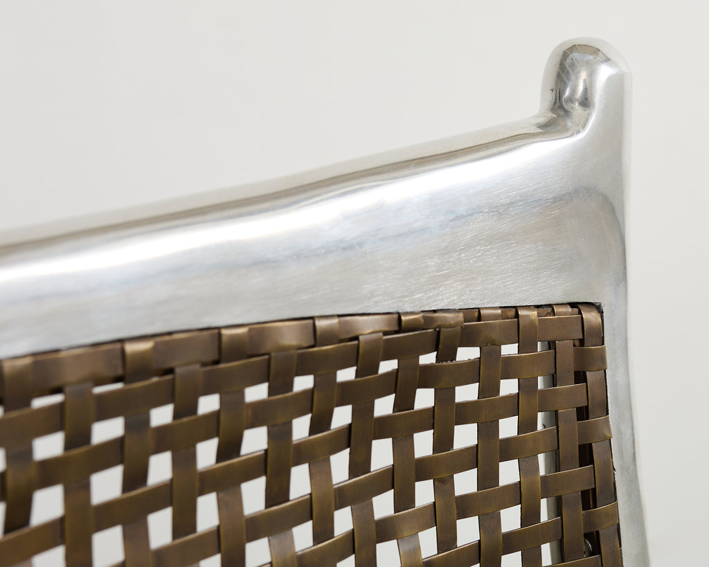 Set of Four Steel Bronze Turku Lounge Chairs by Ironies