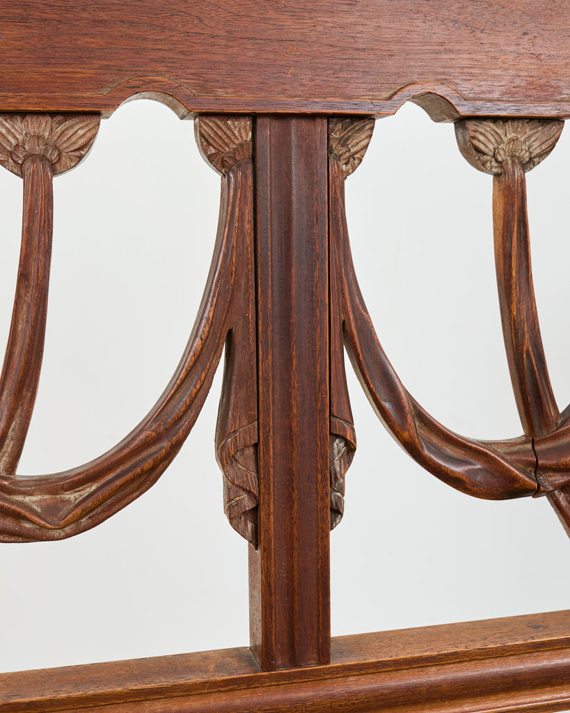 Pair of Italian Neoclassical Style Carved Bed Frames