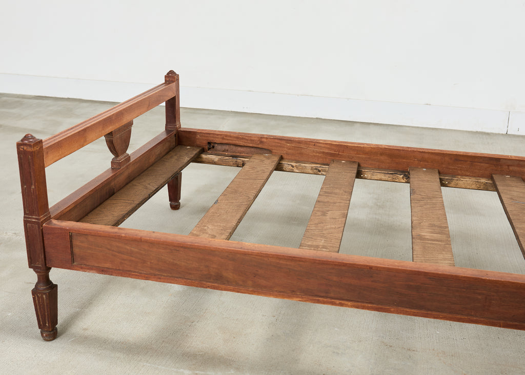 Pair of Italian Neoclassical Style Carved Bed Frames