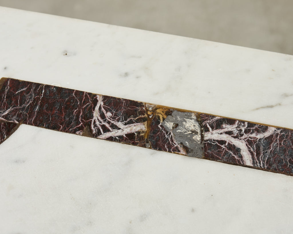 Neoclassical Pompeiian Style Italian Marble Specimen Console Table