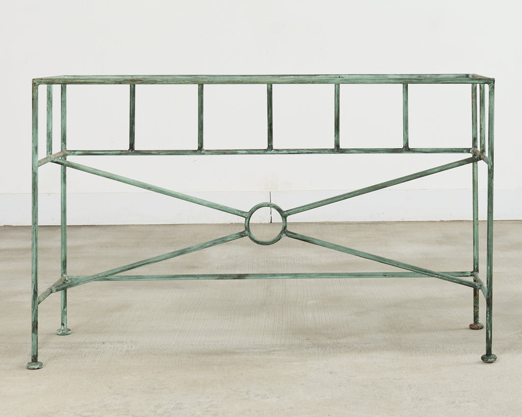 Neoclassical Pompeiian Style Italian Marble Specimen Console Table