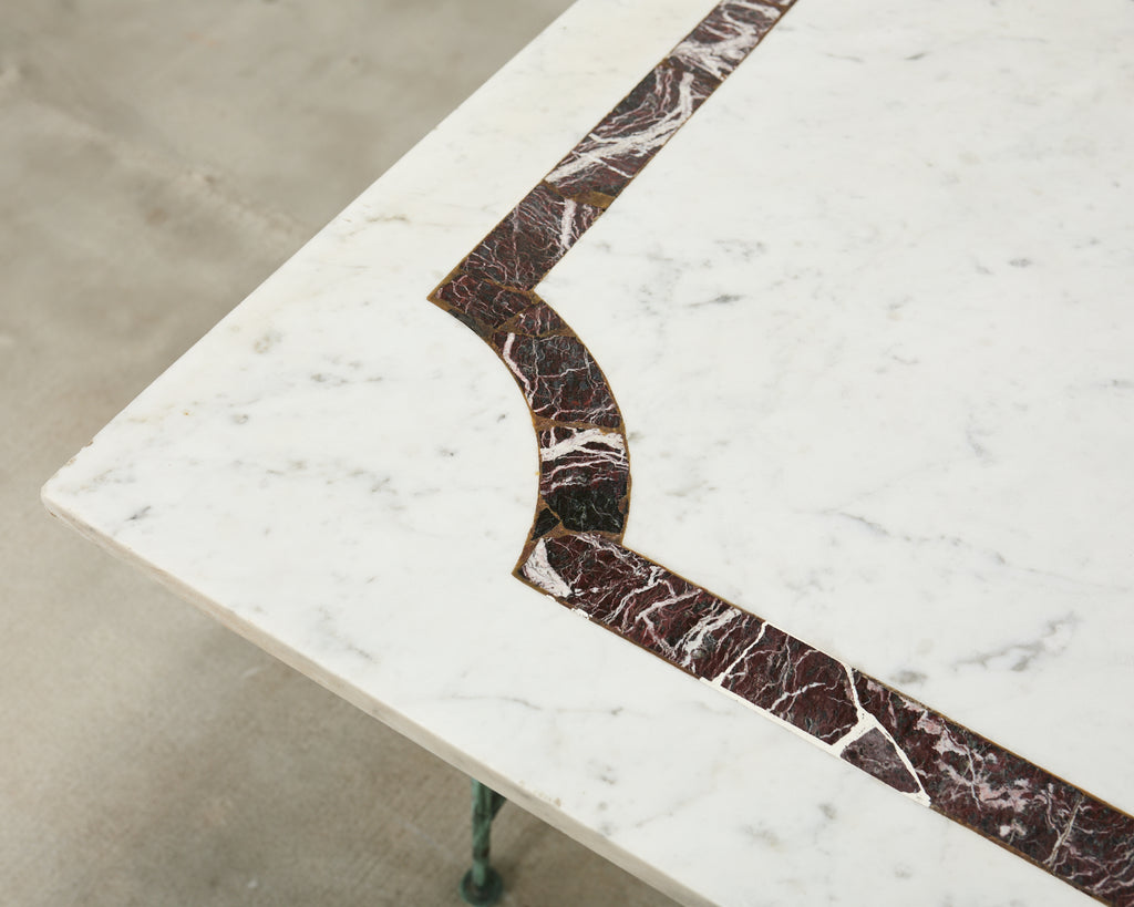 Neoclassical Pompeiian Style Italian Marble Specimen Console Table