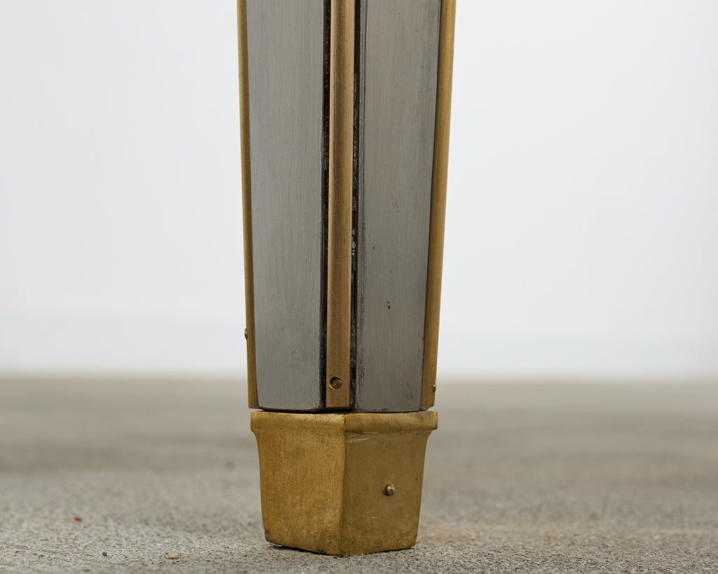 John Vesey Style Steel Bronze Mounted Library Table Desk