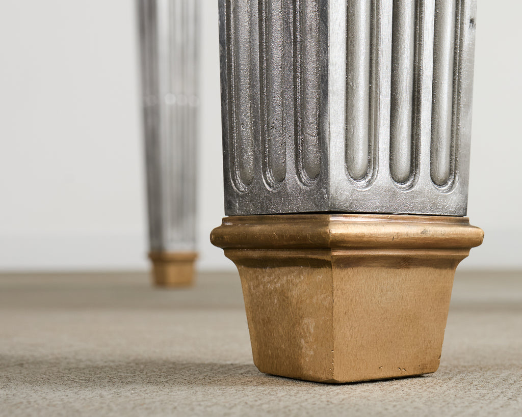 John Vesey Style Bronze Mounted Steel Library Table