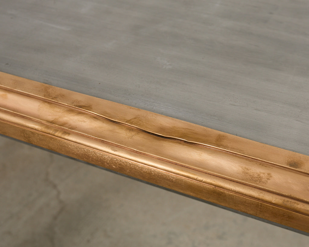 John Vesey Style Bronze Mounted Steel Library Table