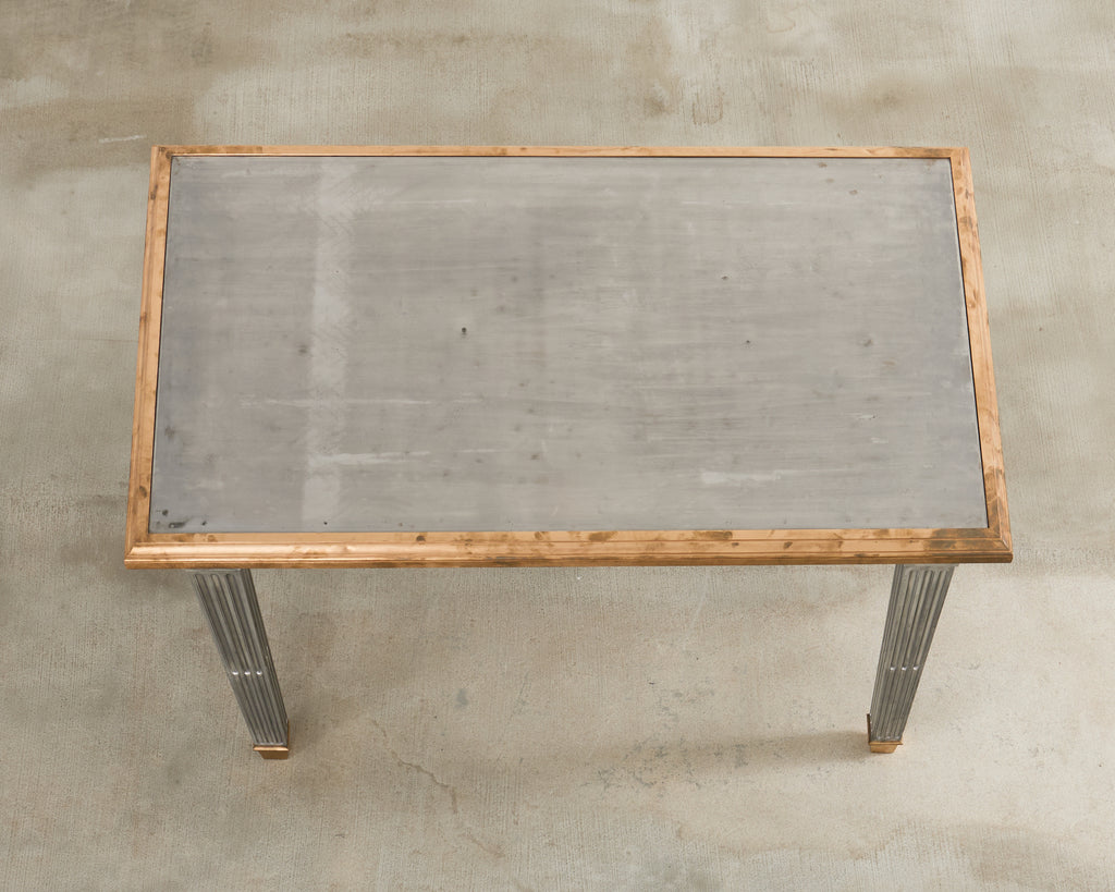 John Vesey Style Bronze Mounted Steel Library Table