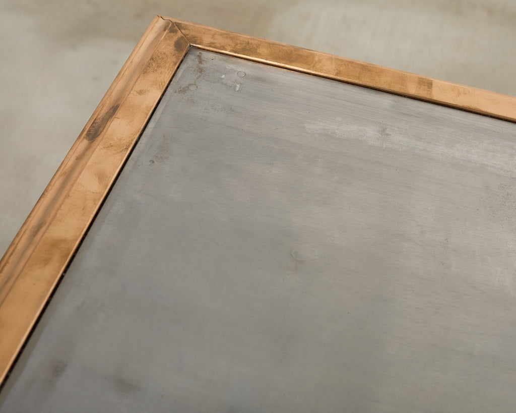 John Vesey Style Bronze Mounted Steel Library Table