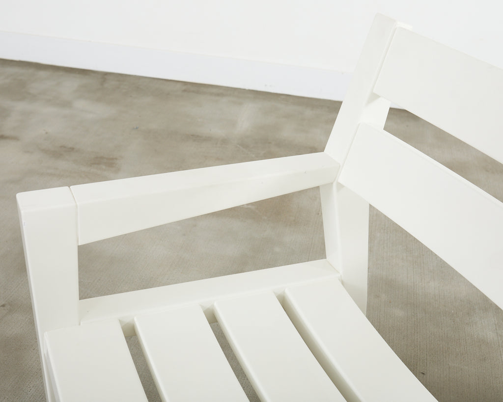 Set of Twelve Angela Adams for Weatherend Yacht Garden Dining Chairs