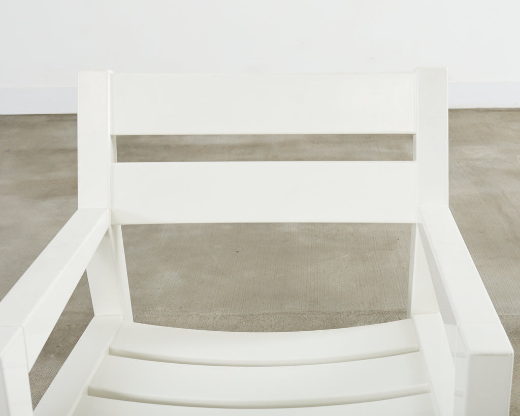 Set of Twelve Angela Adams for Weatherend Yacht Garden Dining Chairs