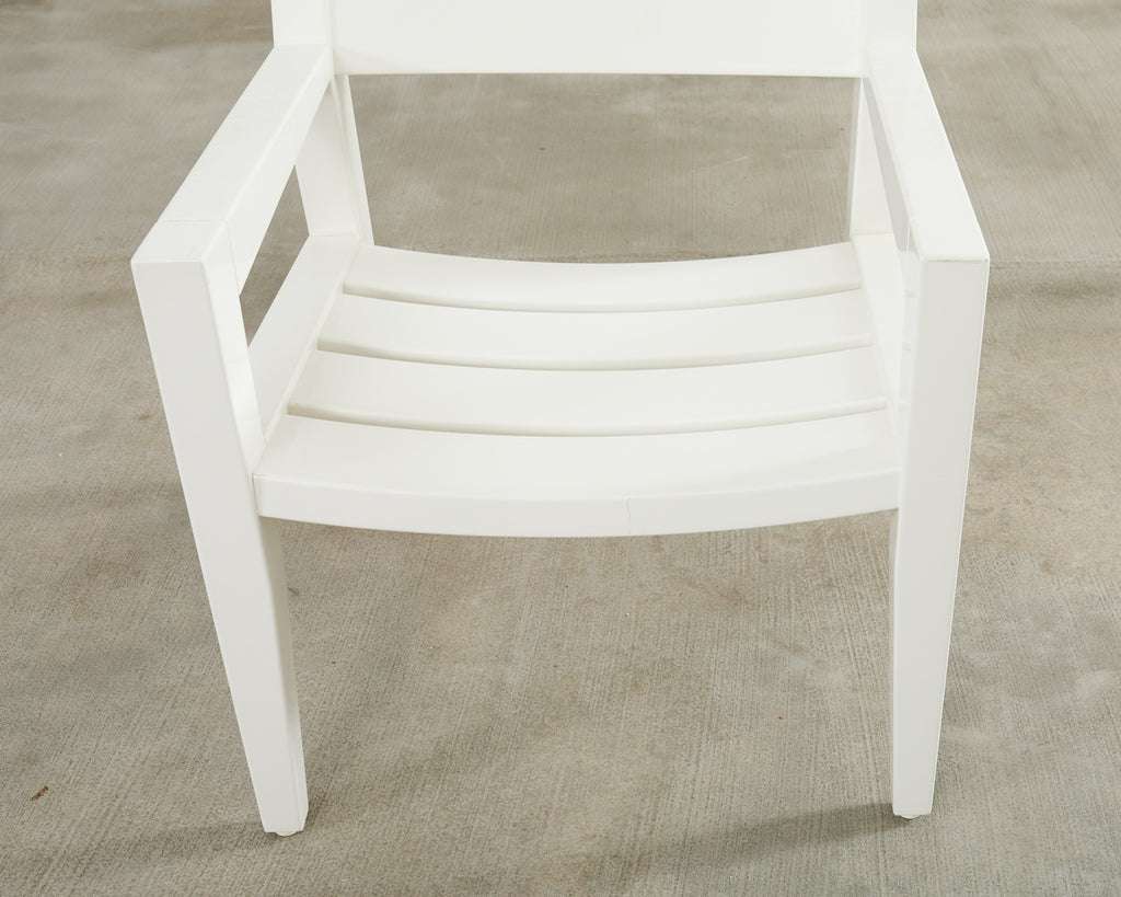 Set of Twelve Angela Adams for Weatherend Yacht Garden Dining Chairs