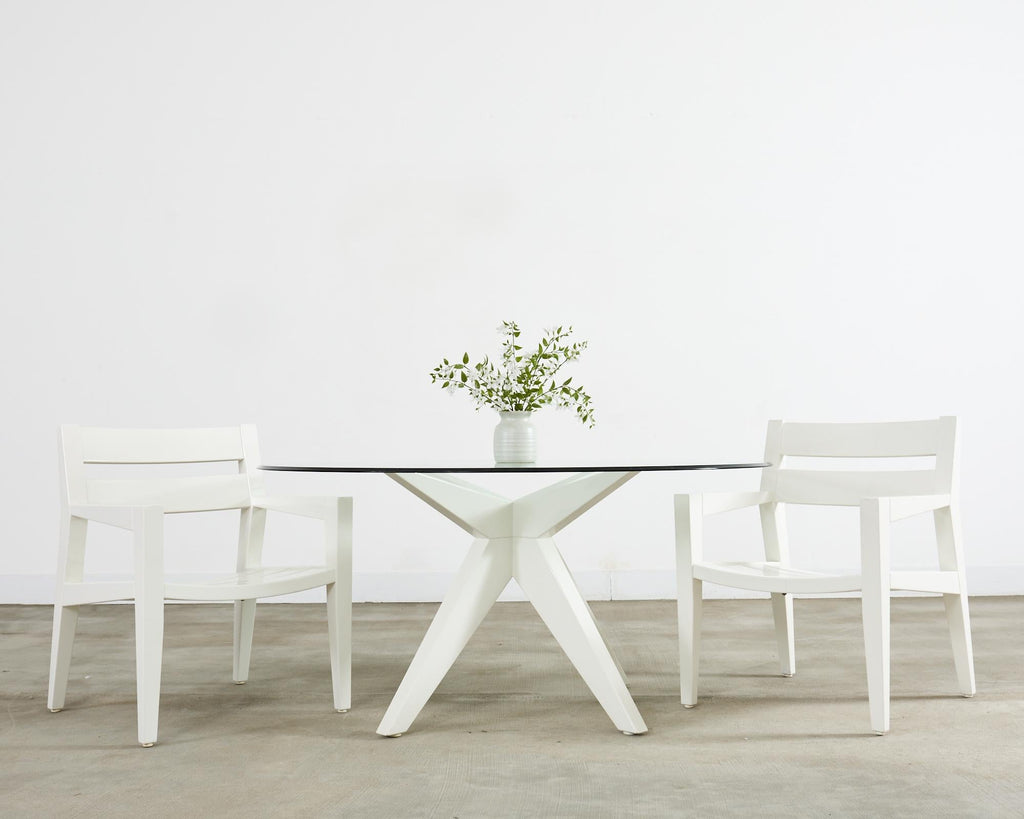 Weatherend Estate Furniture Lacquered Adams Garden Dining Table