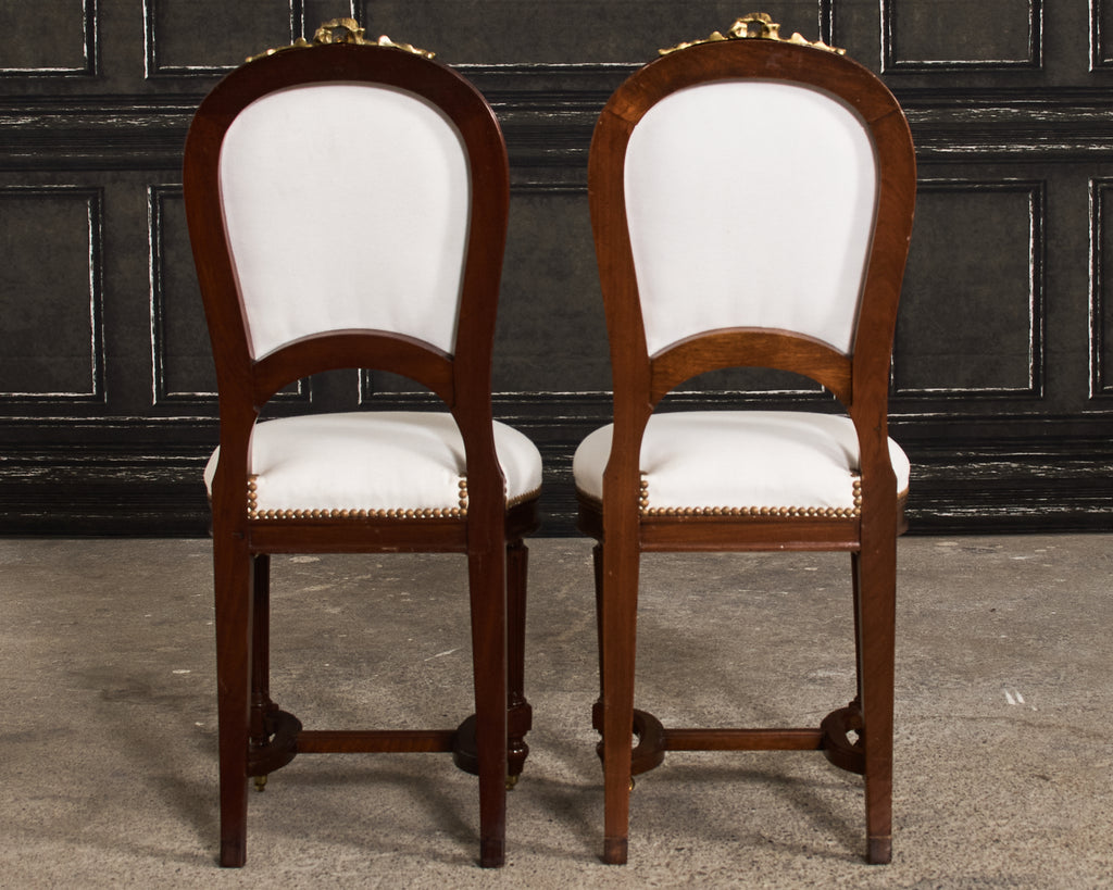 19th Century Set of Six Directoire Style Mahogany Dining Chairs
