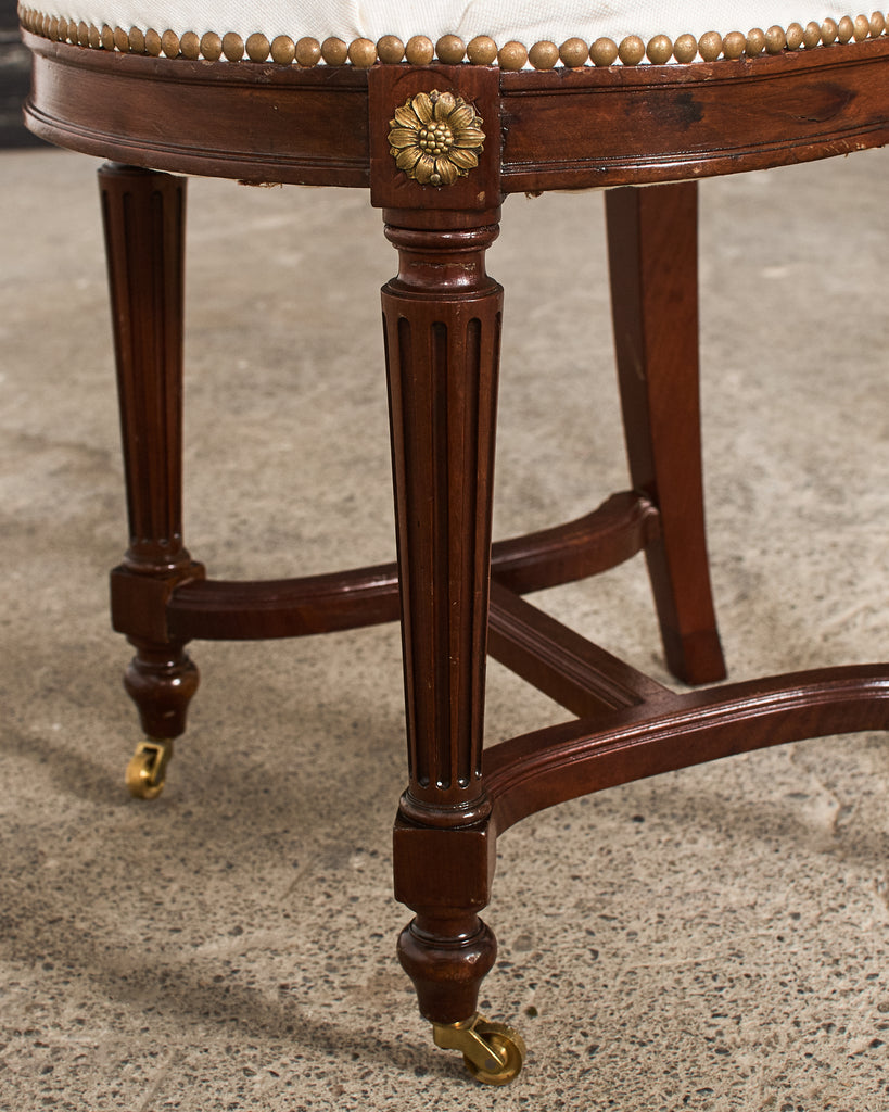 19th Century Set of Six Directoire Style Mahogany Dining Chairs