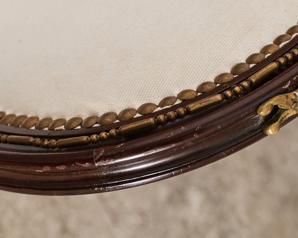 19th Century Set of Six Directoire Style Mahogany Dining Chairs