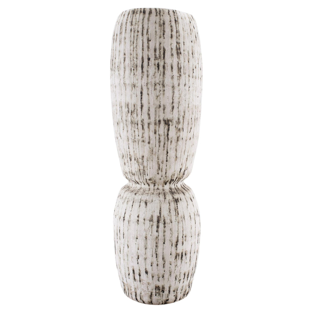 Kristina Riska Ceramic Stoneware Winter Urn Vase 4.5 Ft