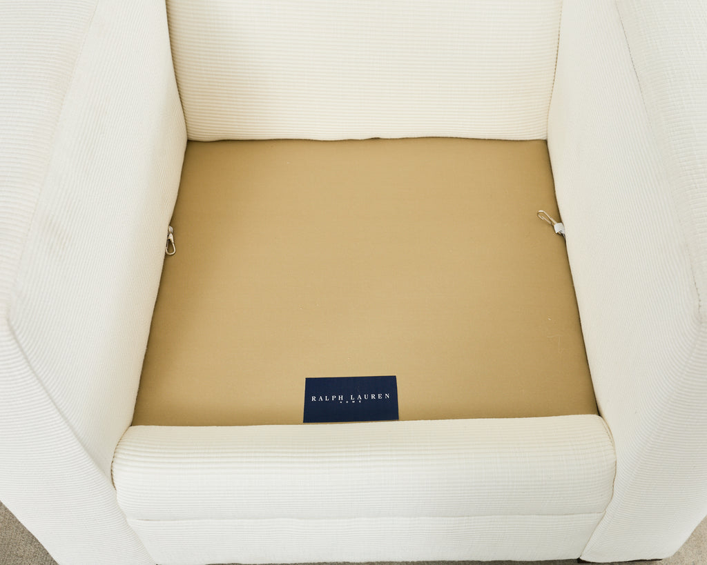 Ralph Lauren Italian Upholstered Raymond Club Chair