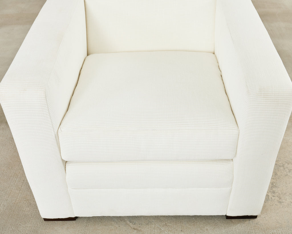 Ralph Lauren Italian Upholstered Raymond Club Chair