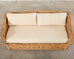 Michael Taylor Style Wicker Rattan Sofa by Wicker Works
