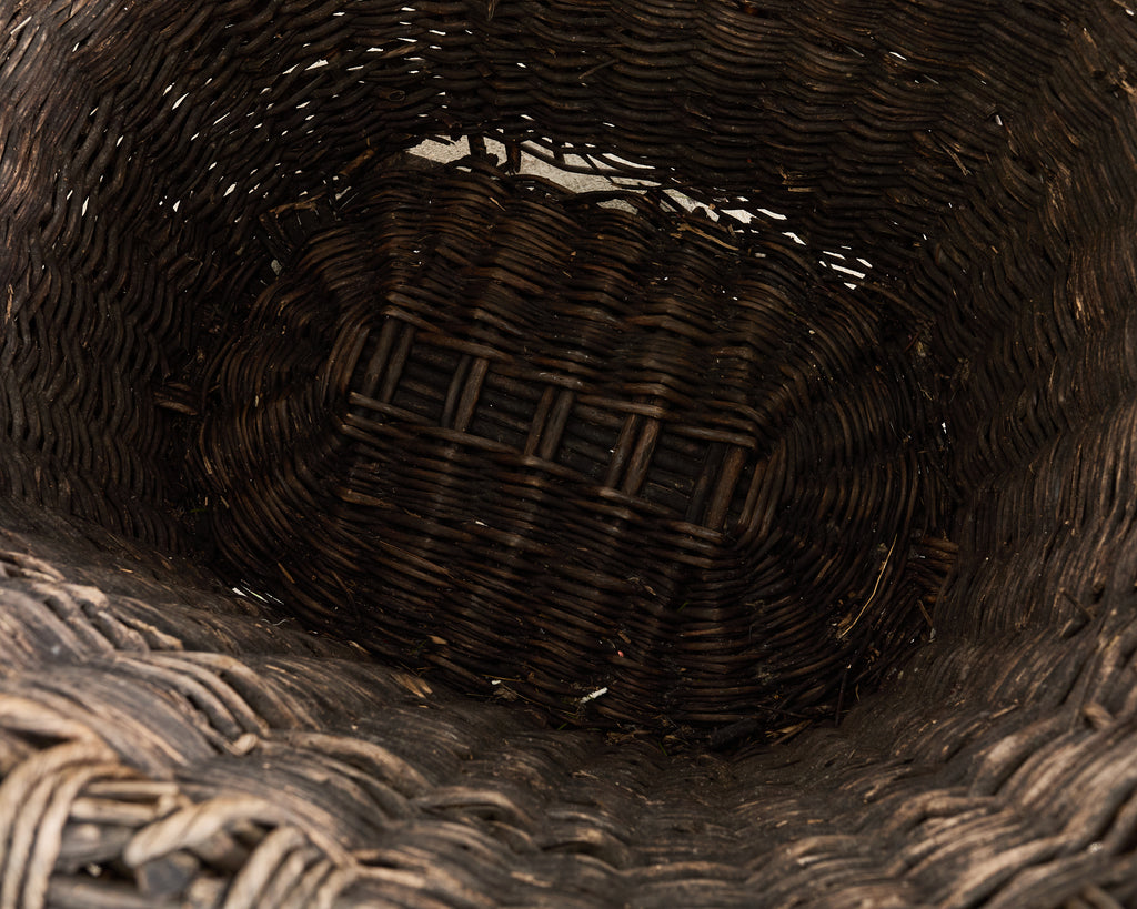 Large Rustic French Provincial Wine Harvest Basket