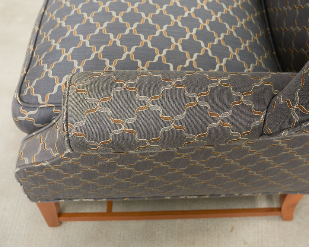 Pair of Midcentury English Georgian Style Wingback Chairs