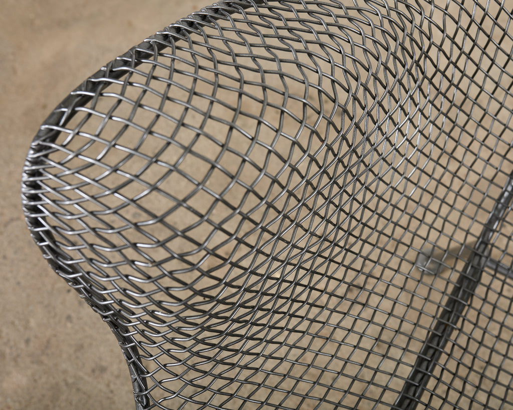 21st Century Set of Four Woodard Sculptura Garden Dining Armchairs