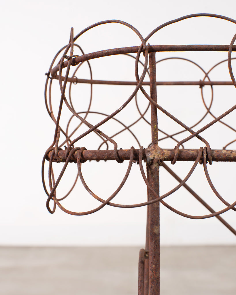 French Art Nouveau Two-Tier Wirework Boulangerie Baker's Rack