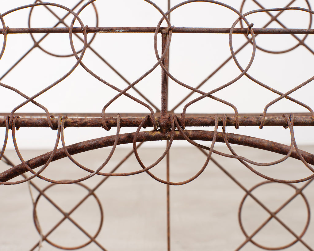 French Art Nouveau Two-Tier Wirework Boulangerie Baker's Rack