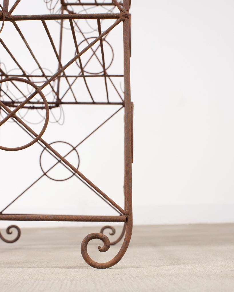 French Art Nouveau Two-Tier Wirework Boulangerie Baker's Rack