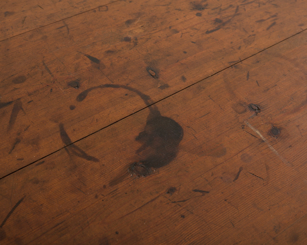 18th Century Country Swedish Pine Farmhouse Bockboard Dining Table