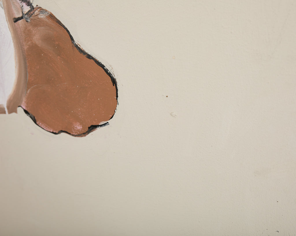 Ira Yeager Bunny in Overalls Oil Canvas 6.5 Ft.