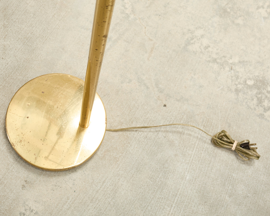 Mid-Century Modern Casella Brass Articulated Pharmacy Floor Lamp