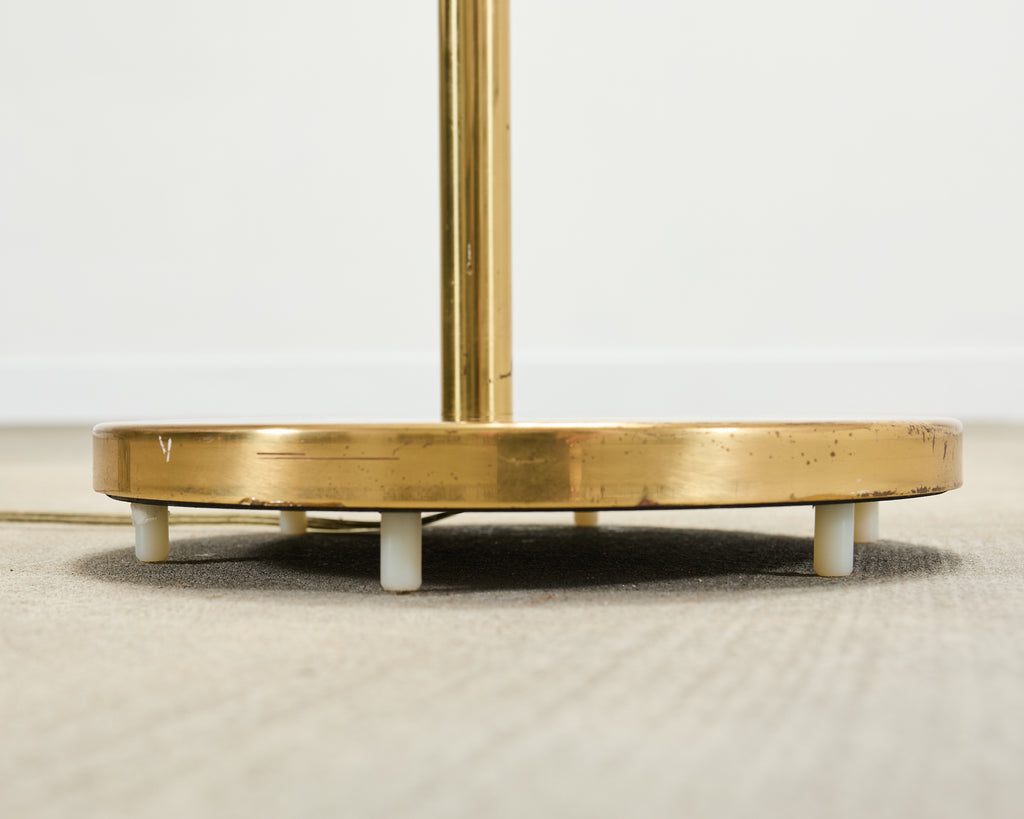 Mid-Century Modern Casella Brass Articulated Pharmacy Floor Lamp
