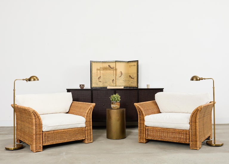 Asian Showa Four Panel Screen Jumping Koi at the Dragon Gate