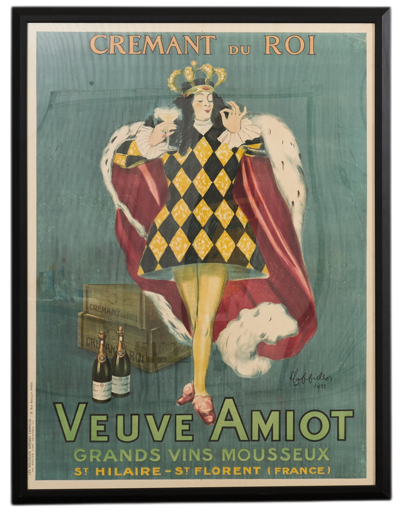Leonetto Capiello Veuve Amiot Champagne King Print