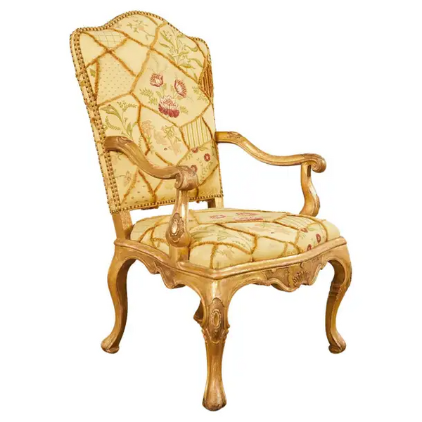 Hendrix Allardyce Italian Baroque Style Gilt Throne Chair – Erin