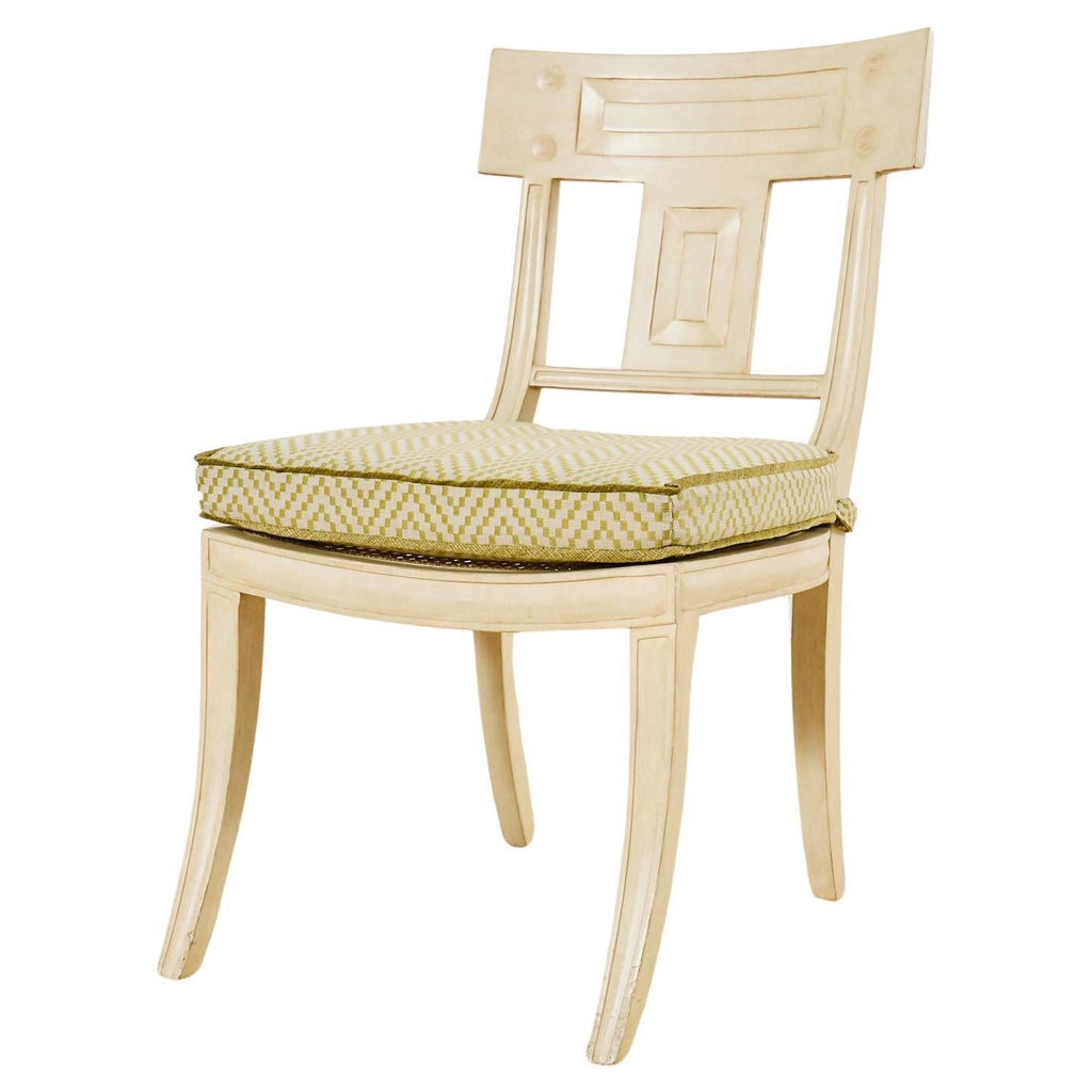 Michael Taylor Designs White Klismos Lacquered Dining Chair