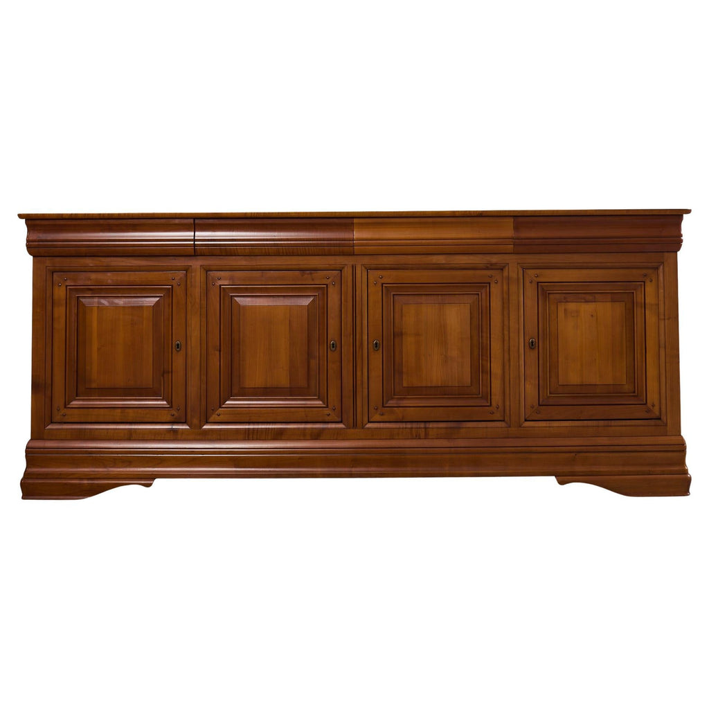 Grand French Louis Philippe Style Fruitwood Sideboard Enfilade