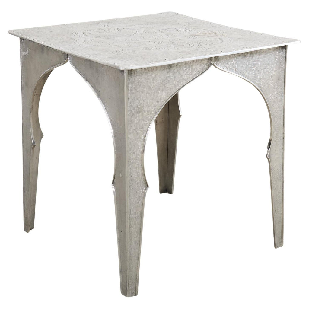 Moorish Middle Eastern Metal Etched Moroccan Center Table