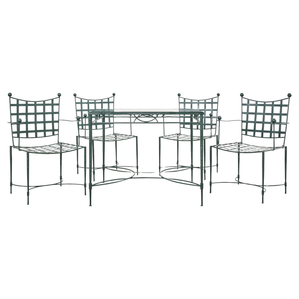 Mario Papperzini for Salterini Iron Garden Dining Suite