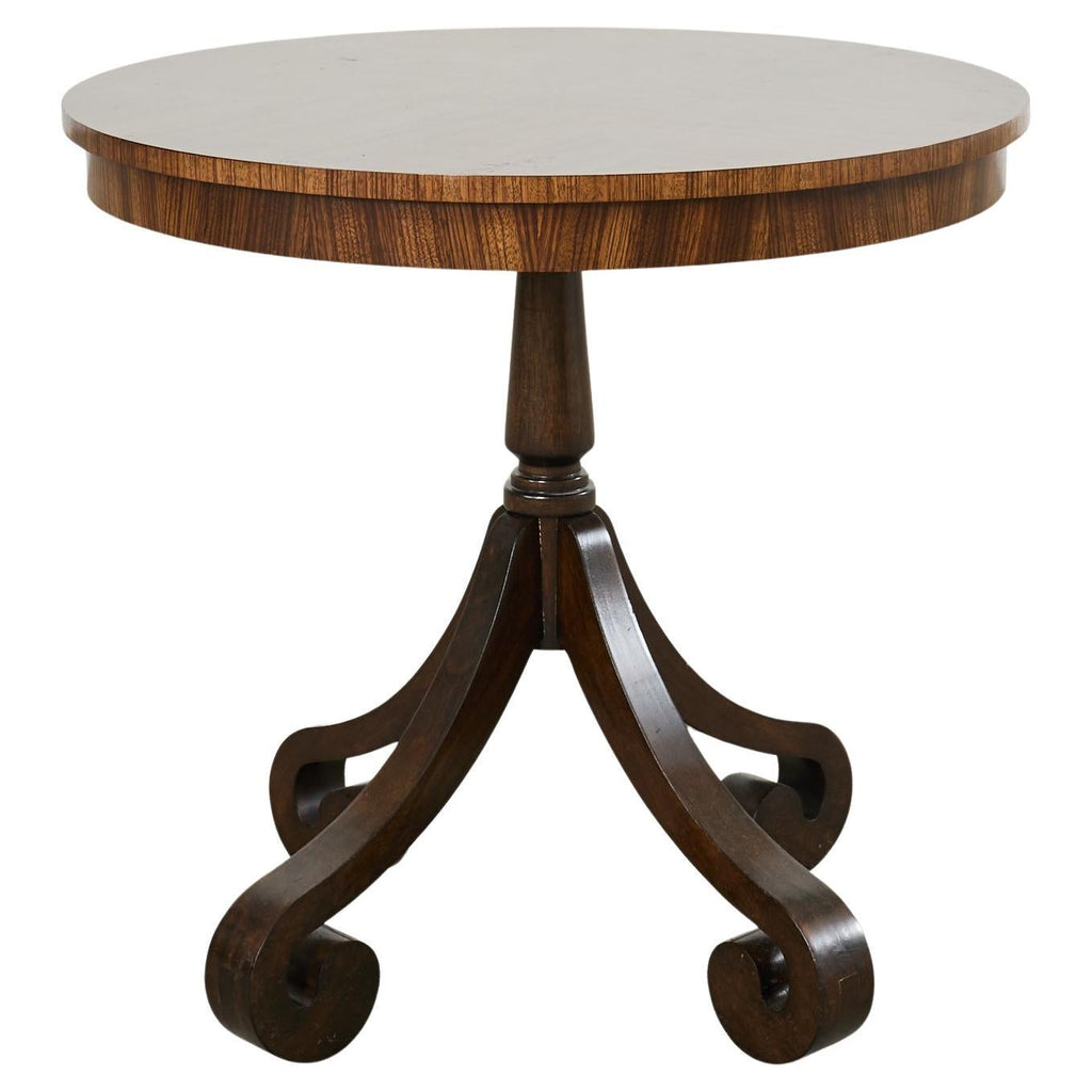 Arteriors Regency Style Round Veneered Center Table