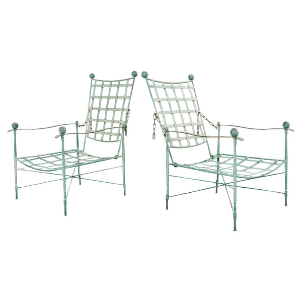 Pair of Mario Papperzini for Salterini Garden Lounge Chairs – Erin