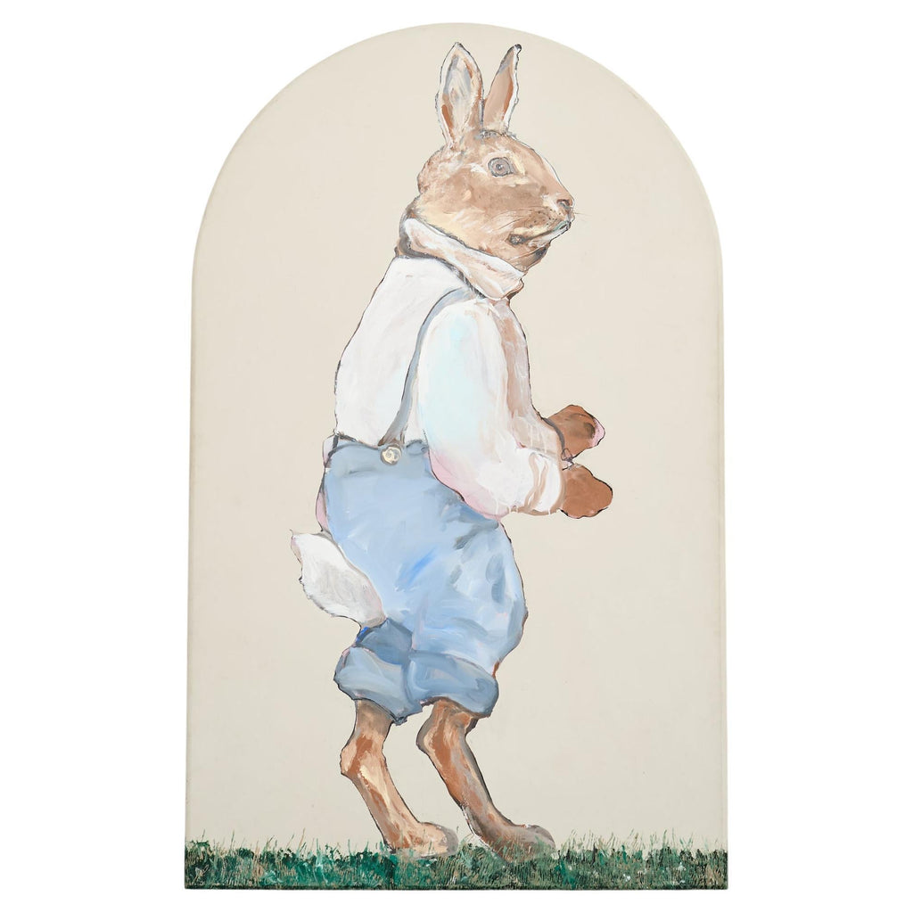Ira Yeager Bunny in Overalls Oil Canvas 6.5 Ft.