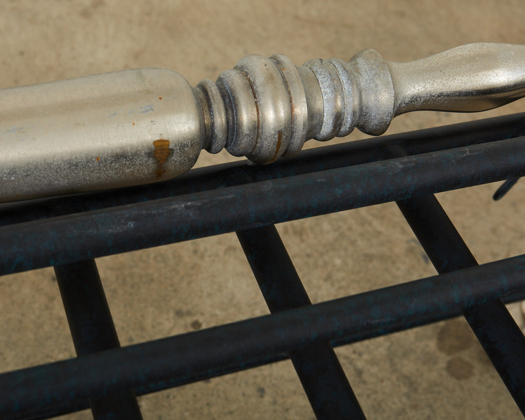 Set of Six Formations Neoclassical Style Iron Estate Chaise Longues