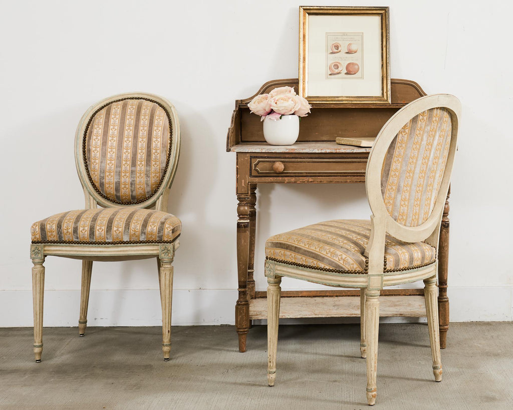 19th Century Set of Four French Colored Prints of Prunus