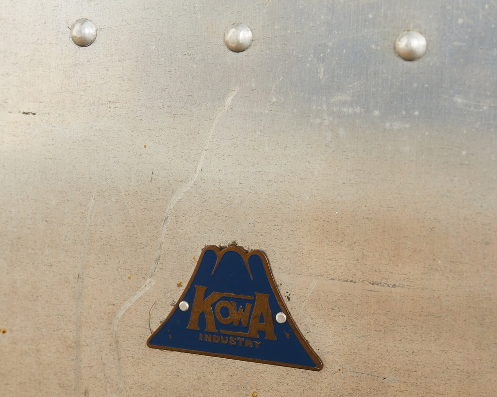 Midcentury Japanese Aluminum Steamer Travel Trunk by Kowa