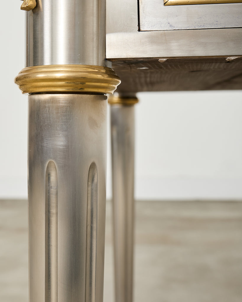 John Vesey Steel Bronze Neoclassical Style Library Table Desk